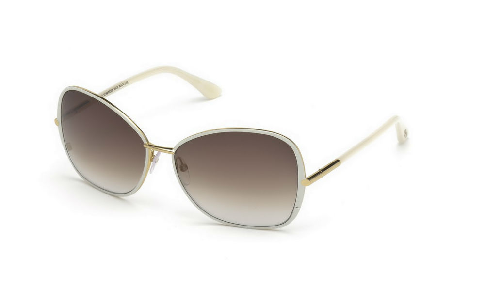 Tom ford white and gold sunglasses #10