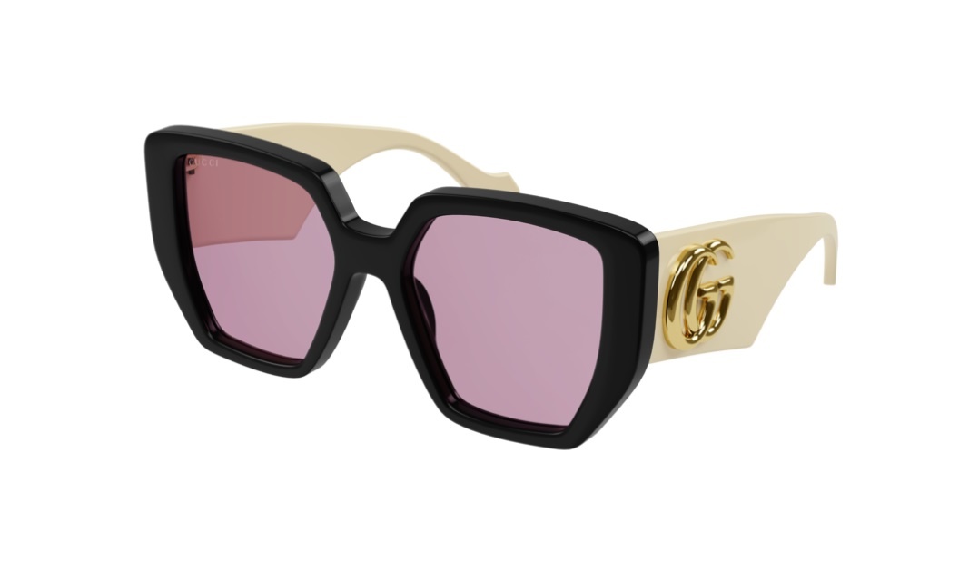filter Executable irony GUCCI GG 0956S 002 BLACK WHITE PINK SUNGLASSES | Lux Eyewear