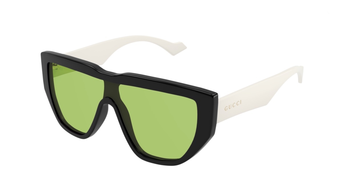 Gucci Black & Green Marble Round Sunglasses, Best Price and Reviews